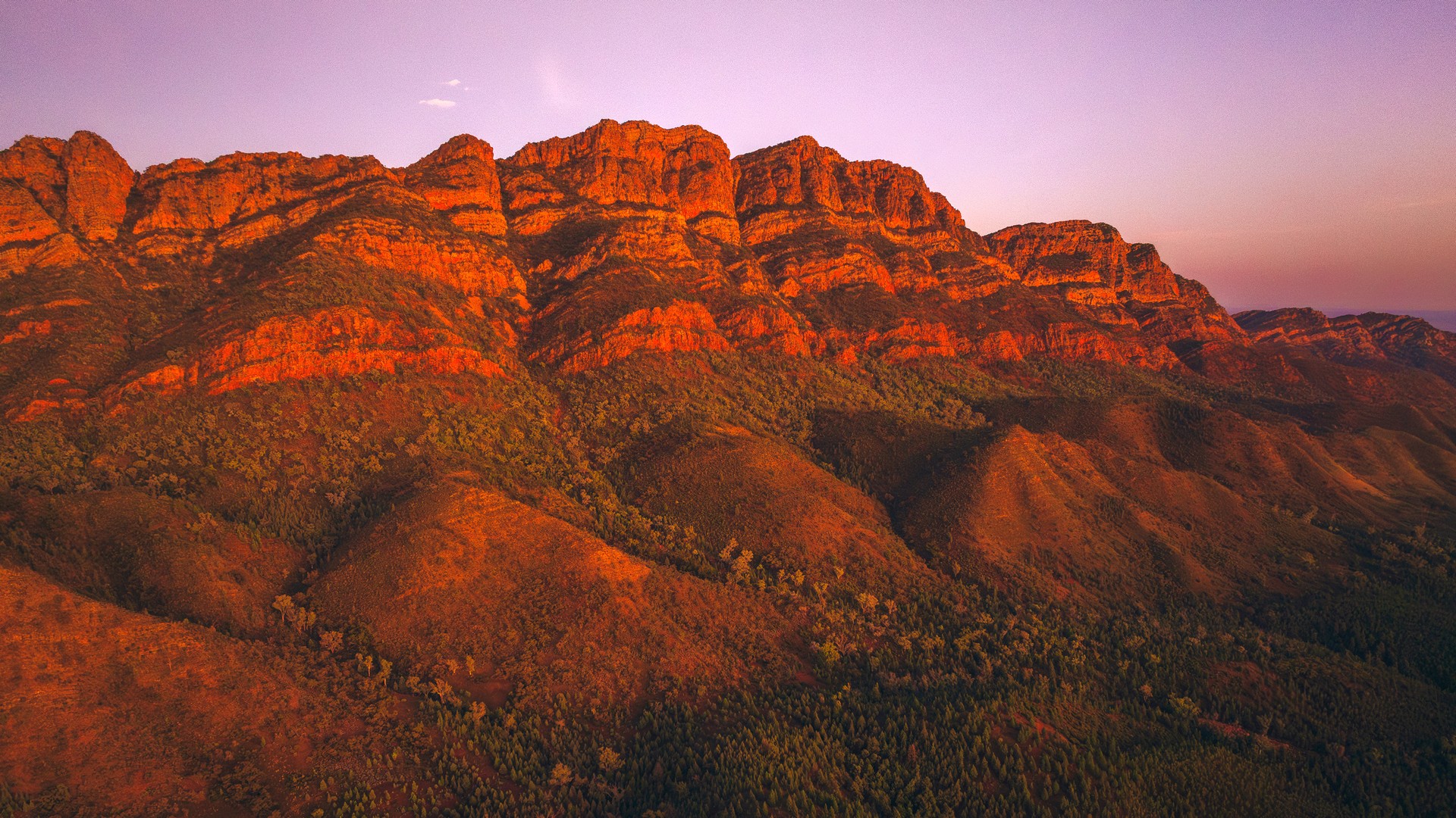 A view of the Ikara-Fliders Ranges, Arkaba