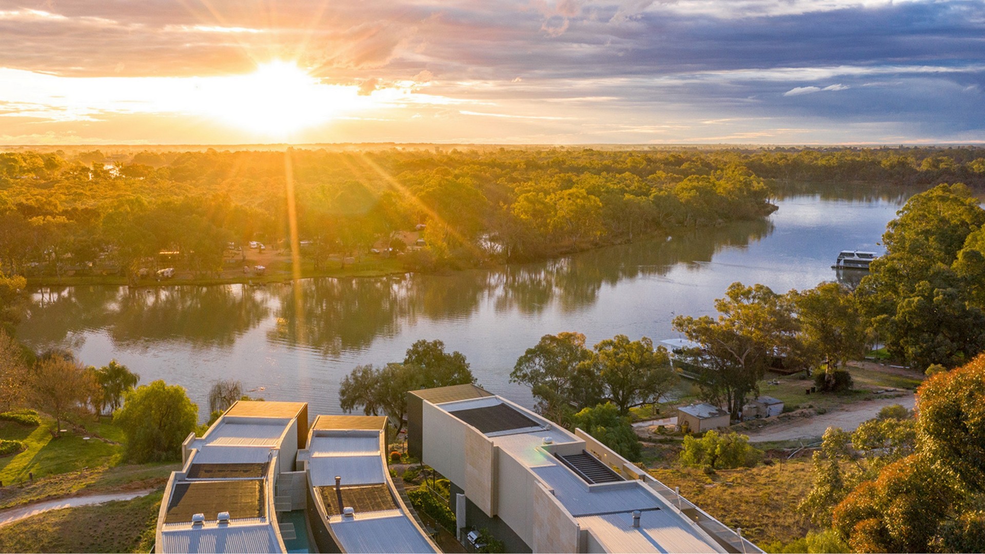 The Frames at sunrise
