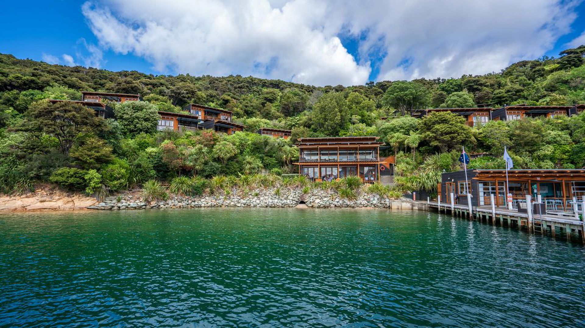 Set in the heart of the Marlborough Sounds, Bay of Many Coves Resort is a luxury five-star resort hotel nestled amid a rolling landscape of untouched