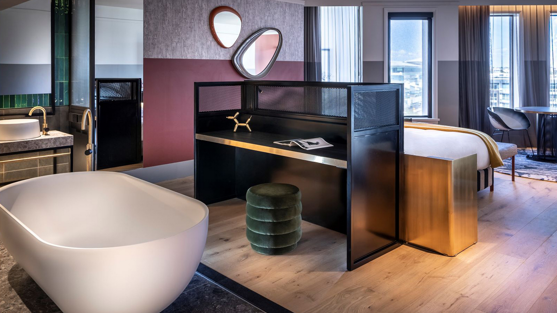 Guest suite interior view at QT Auckland