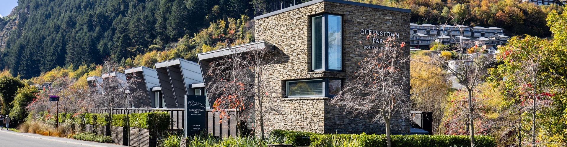 Building exterior of Queenstown Park Boutique Hotel