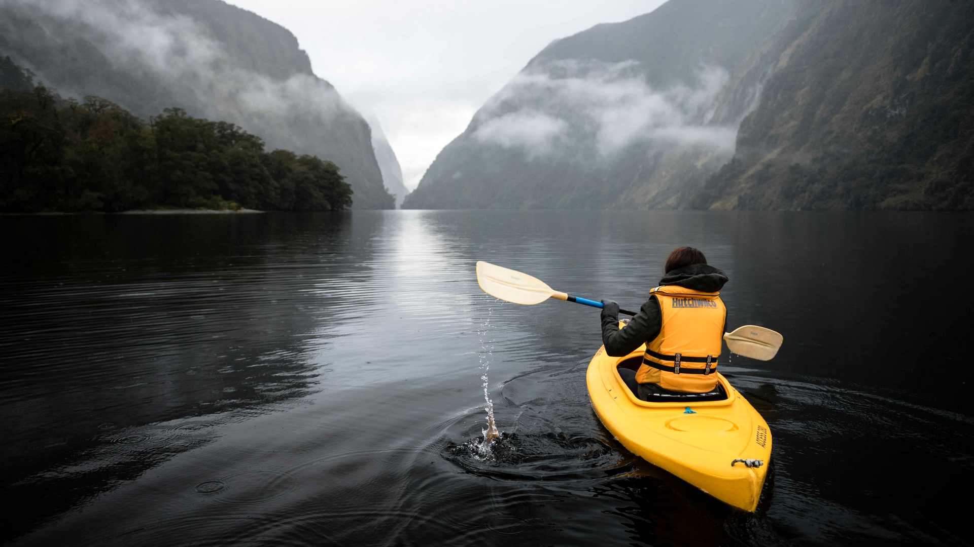 You can choose to paddle through still waters by kayak or tender craft, or stand on the expansive deck as waterfalls tumble