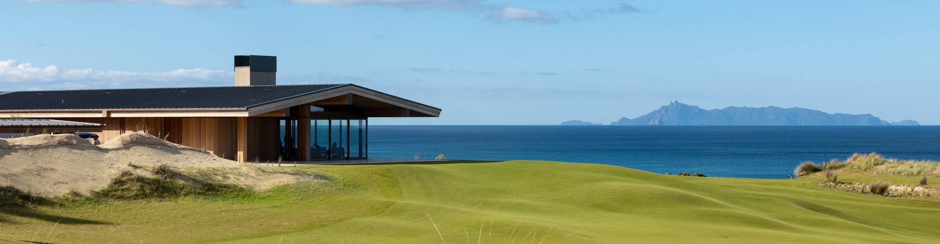 Aerial view of Te Arai Links, photo by Ricky Robinson